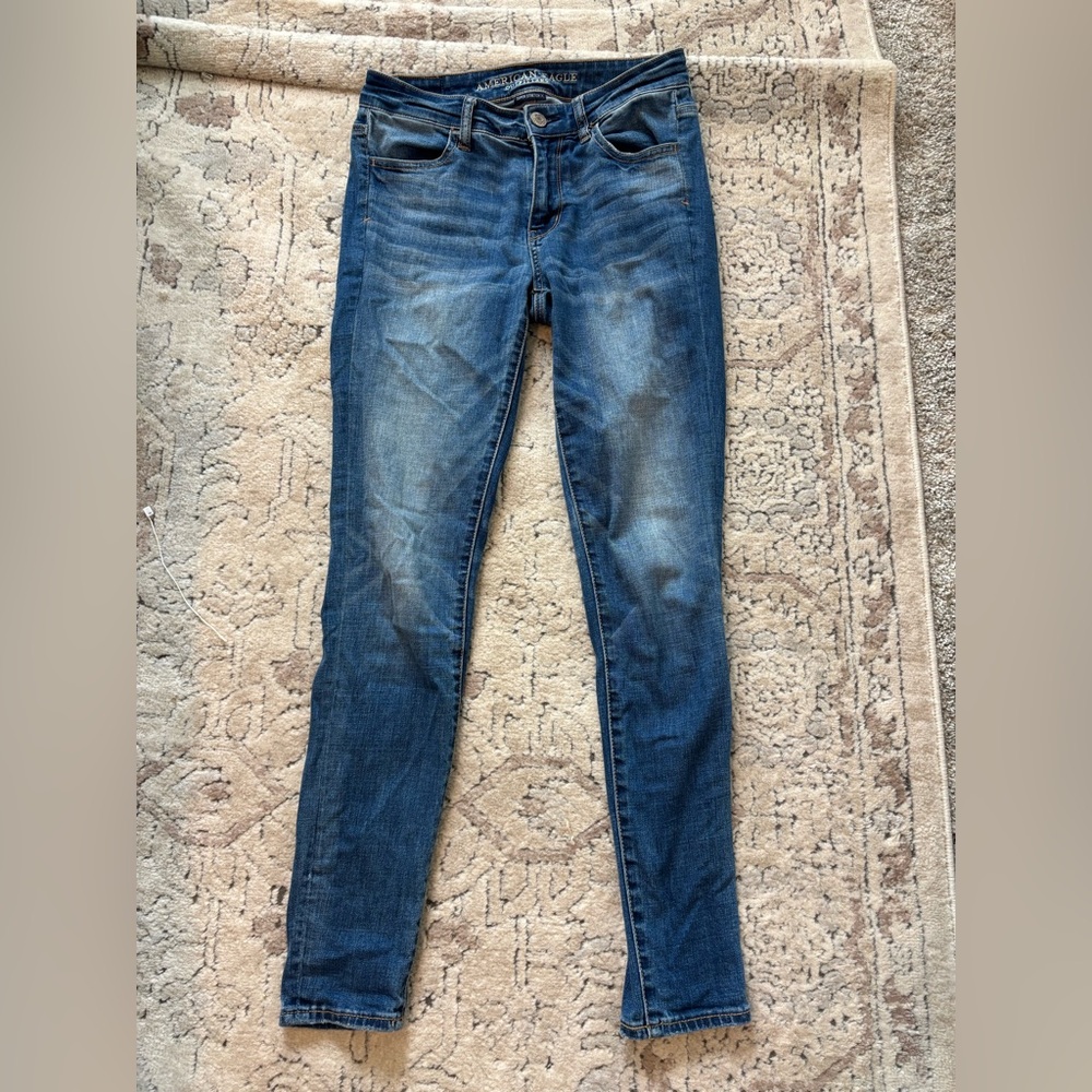 American Eagle Outfitters Dark Blue Skinny Jeans
